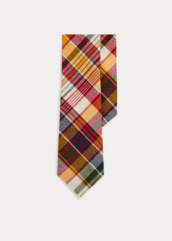 Men's Polo Ralph Lauren Madras Narrow Ties | 976124RIP